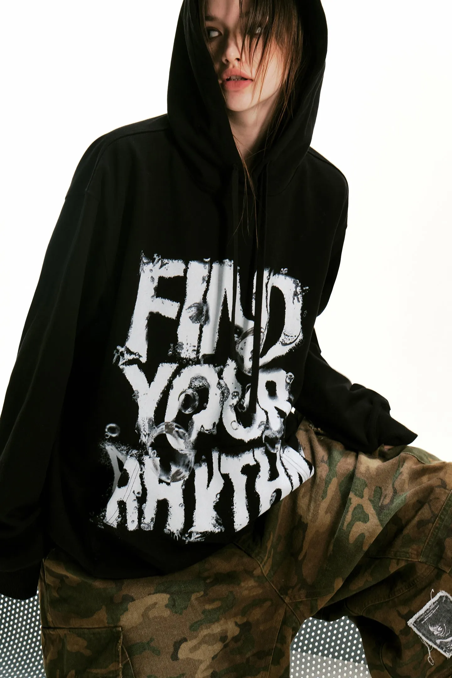 Beaster Ghost Face Bubble Hoodie