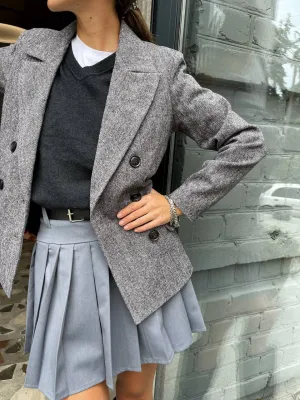 Blazer Women Business Style Trendy Gray Blazer