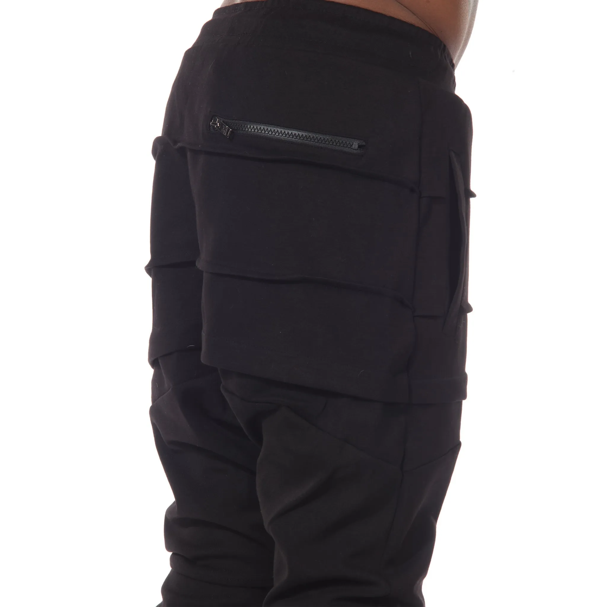 Knox Drop Crotch Fashion Jogger with suspenders