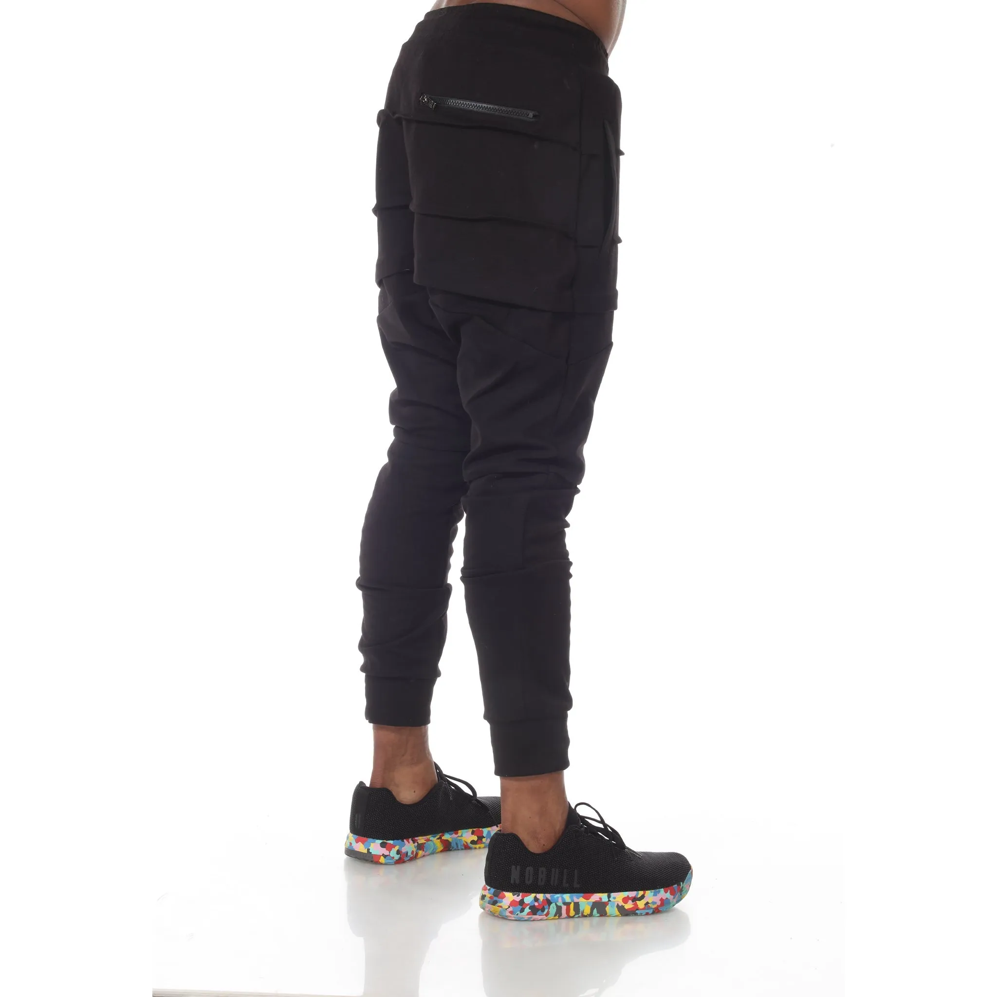 Knox Drop Crotch Fashion Jogger with suspenders