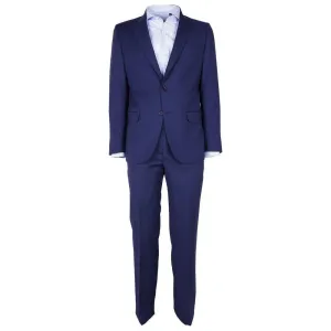 Made in Italy Elegant Gentlemen's Navy Blue Two-Piece Suit