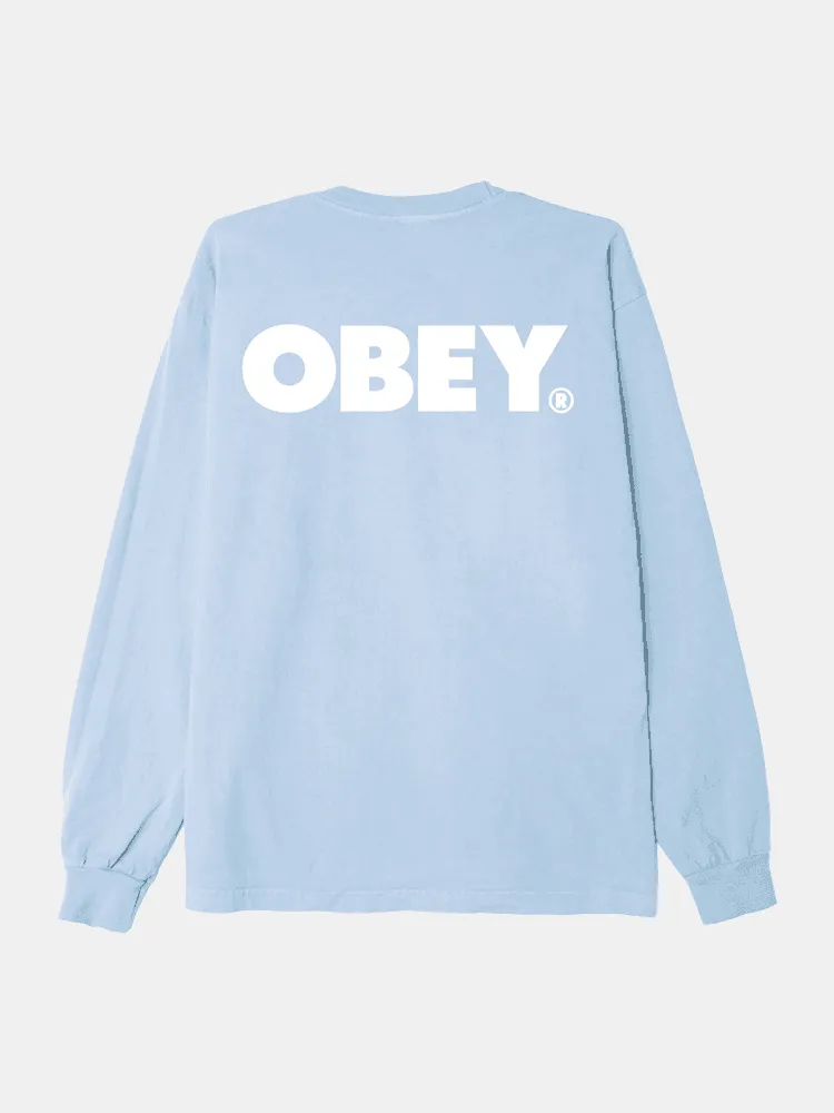 Obey Bold L/S Tee - Good Grey