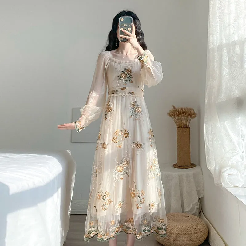 Vintage Mesh Graceful Fairy Dress